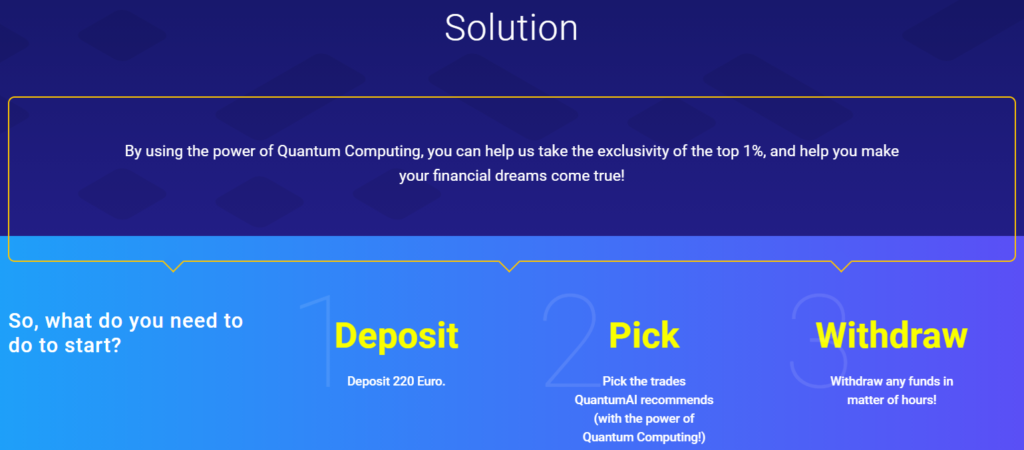Deposit with Quantum AI
